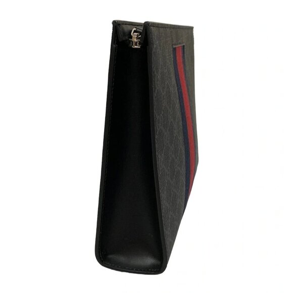 GUCCI GG Plus/GG Supreme Dark Gray Black Multi PVC Chemical Fiber - 581-081825 - Picture 3 of 7